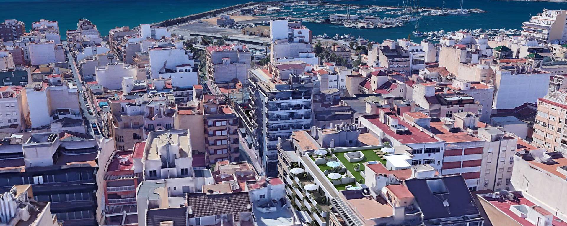 Aerial view of Torrevieja´s center